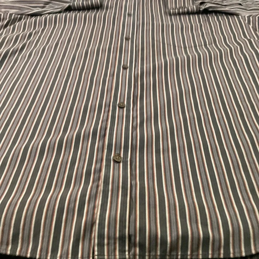 BANANA REPUBLIC Shirt Mens Large Button Up Non Iron Tailored Slim‎ Fit. K23